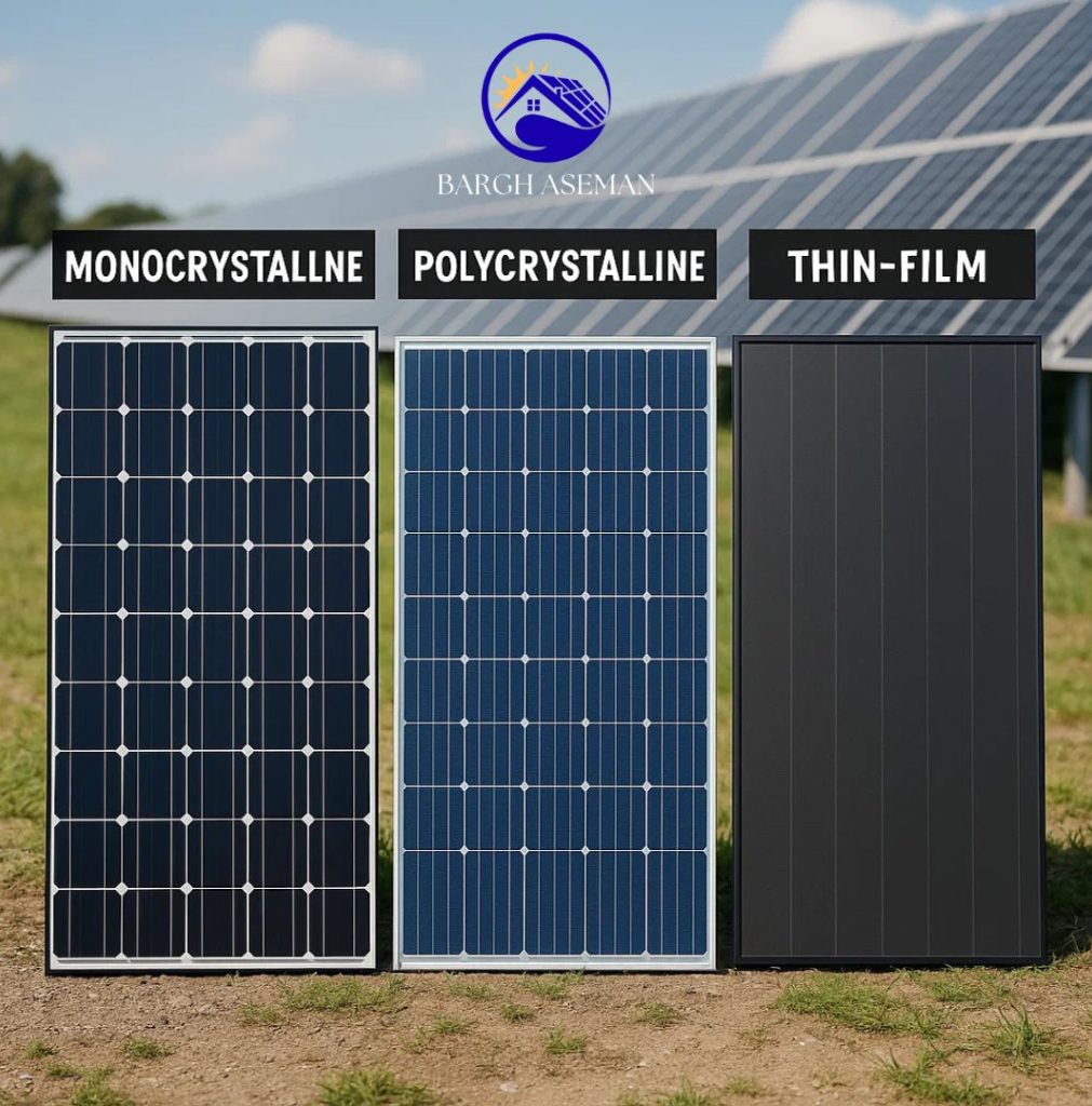 انواع پنل خورشیدی